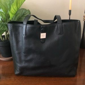 Black Mulberry tote with gold hardware